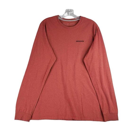 Patagonia Shirt Men's Size Medium Long Sleeve Organic Cotton Mountains - Picture 2 of 9